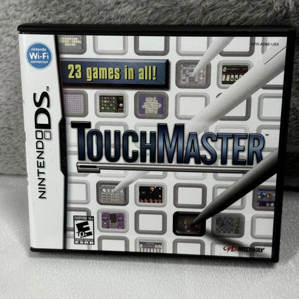 Midway TouchMaster Nintendo DS Black Arcade Puzzle Compilation Game